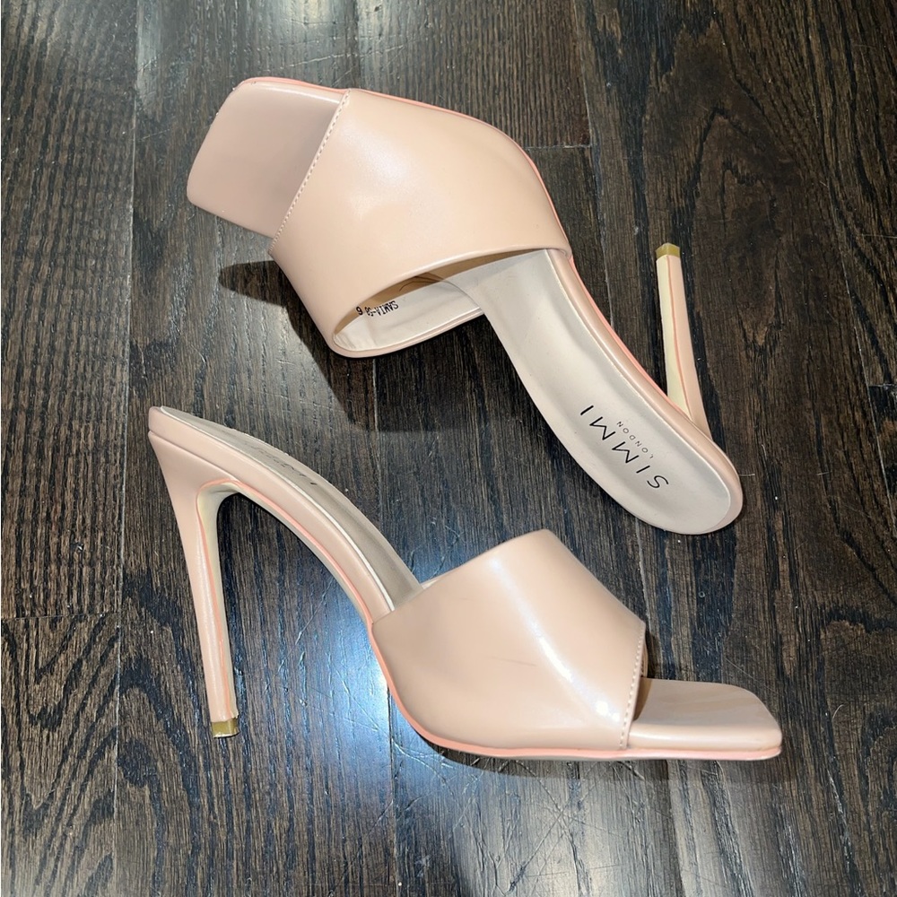 Nude Mule Heels